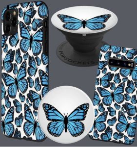 Blue Butterfly Phone Accessories