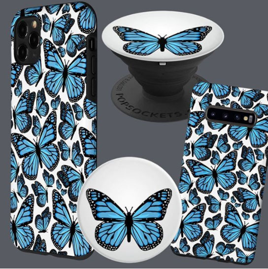 Blue Butterfly Phone Accessories