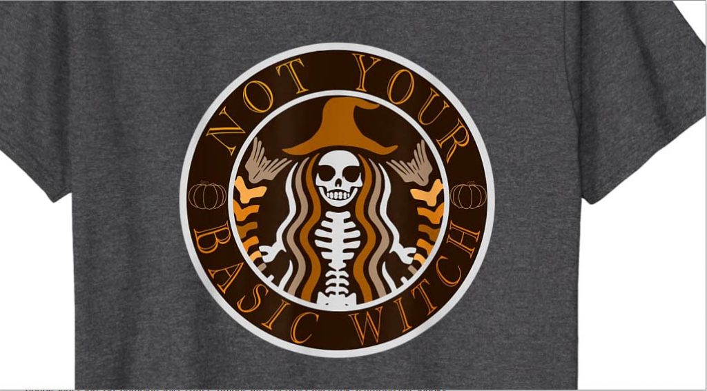 Not Your Basic Witch - Coffee Logo Parody T-Shirt